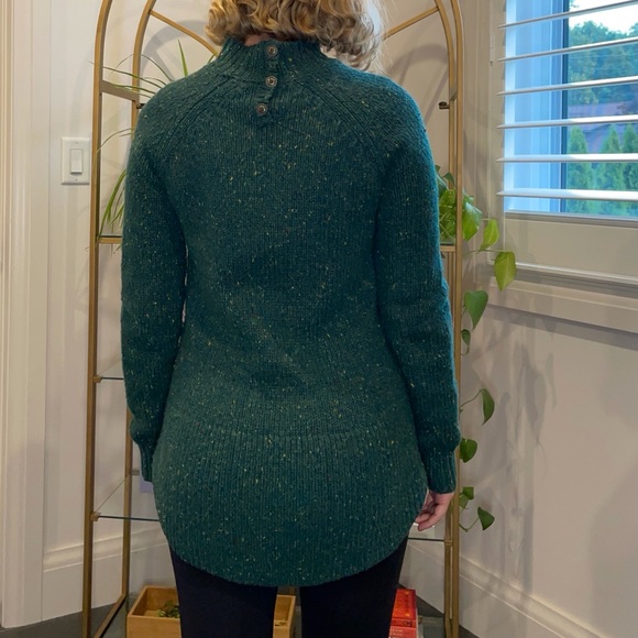 Cynthia Rowley Green Speckled Knit Sweater Tunic - Picture 3 of 7